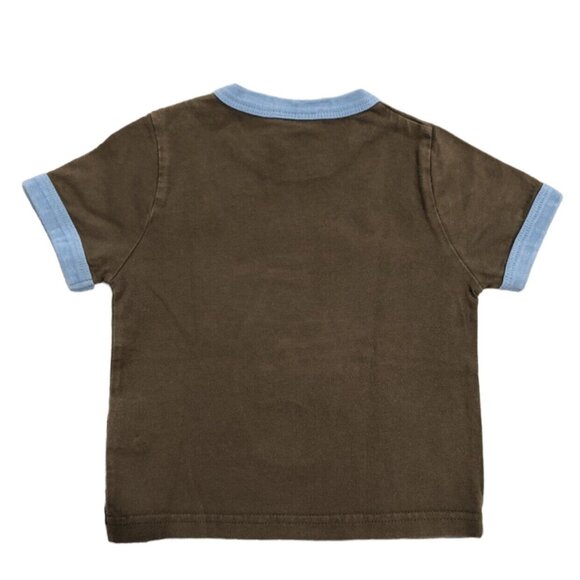 Mini Boden 6-12m Bowling Appliqué Ringer Tee Shirt - Picture 3 of 4